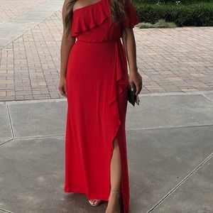 BCBGMAXAZRIA one shoulder Gown